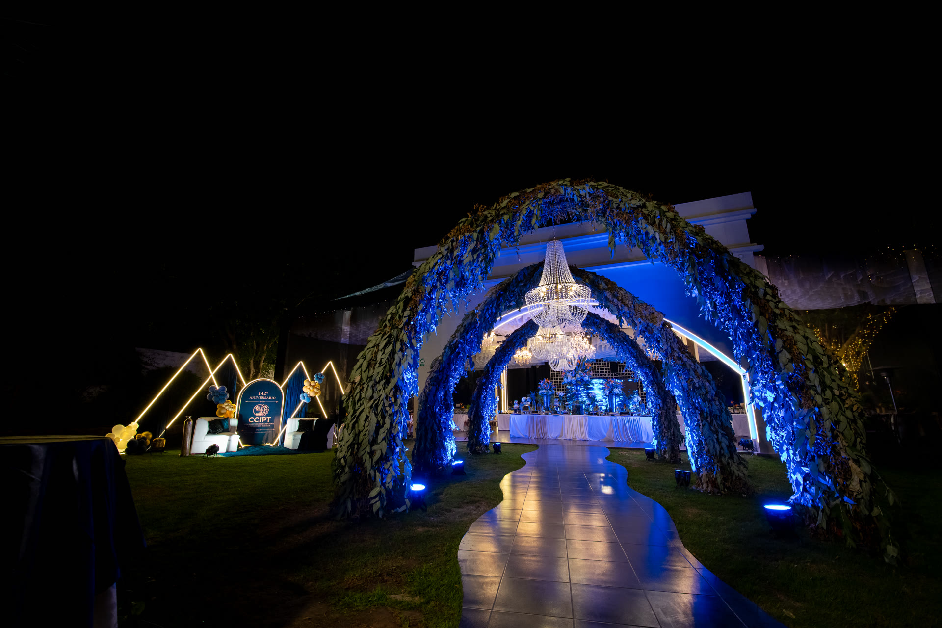 Cena de gala del aniversario de la Cámara de Comercio de Tacna en El Hueco